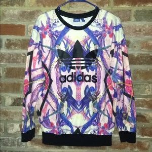 Authentic Adidas floral pullover
